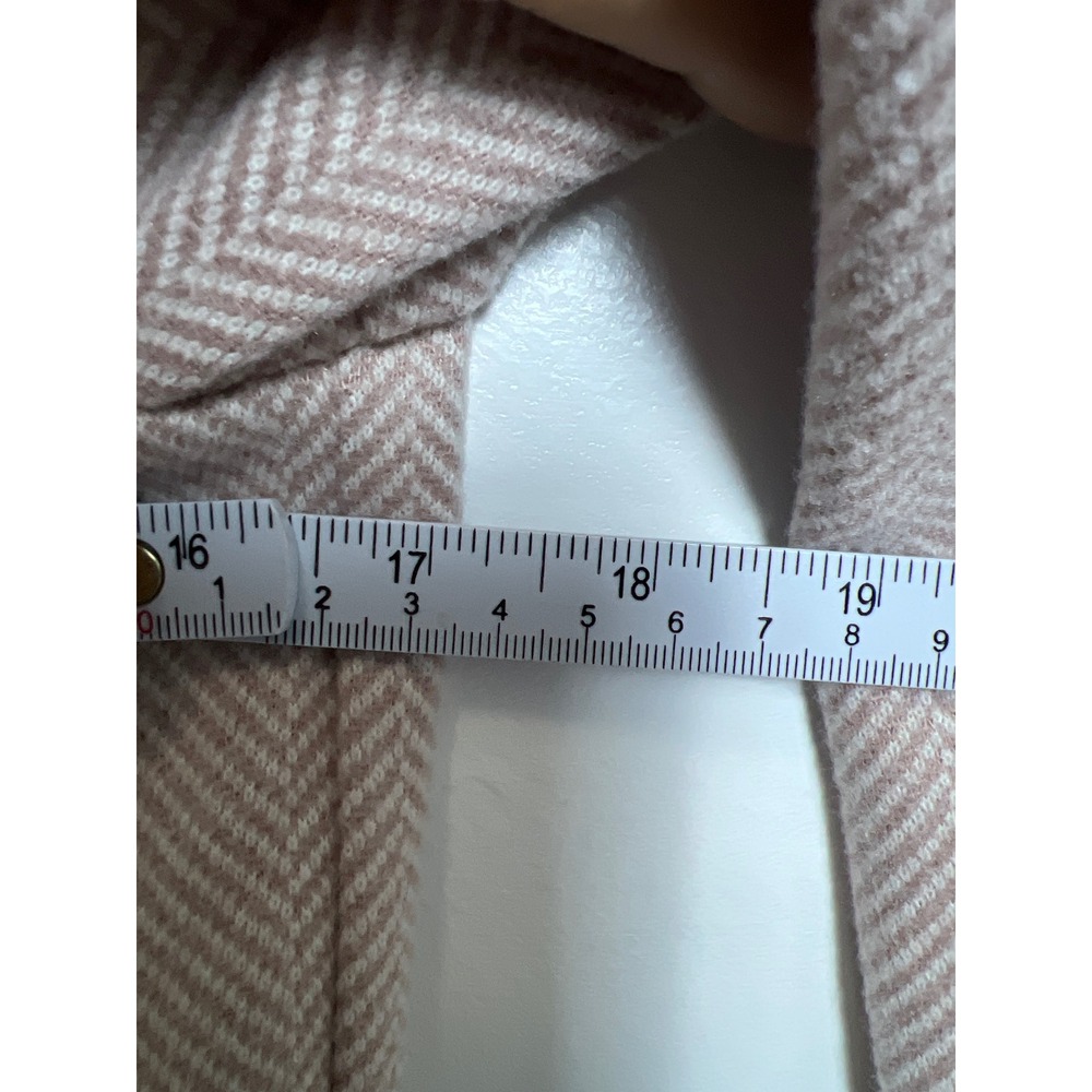 Potters Pot Womens Pink Herringbone Open Front Blazer Coat M Officecore Tailored - Picture 5 of 9